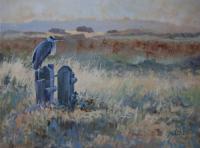 Birds,Bird,Oil painting,Heron,Marshes,British Bird