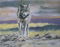 USA,Wolves,Oil Painting