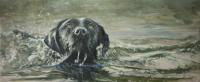 Oil painting, dog,Paul Apps