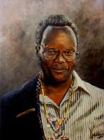 Portrait,Male,Oil painting,African Leader,Tanzania