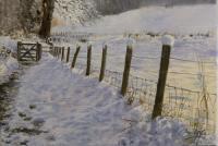 English,UK,Landscape,Oil Painting,Snow,Winter