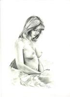 Kerry,Nude,Figurative,pencil