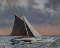 Barge,Smack,Sailing,Painting,Art,Paul Apps